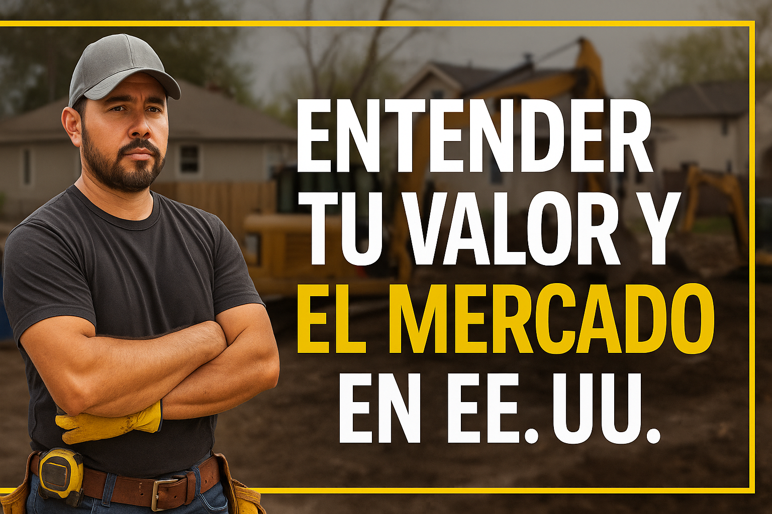 1️⃣ ENTENDER TU VALOR Y EL MERCADO EN EE.UU.  Resumen: En este capítulo aprenderán cómo funciona realmente el mercado de la construcción en Estados Unidos, por qué los latinos suelen cobrar menos de lo que valen y cómo empezar a pensar como un profesional. Aquí entenderán que el precio no se basa en miedo o necesidad, sino en valor, seguridad y resultados
